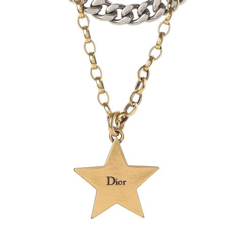 dior star necklace